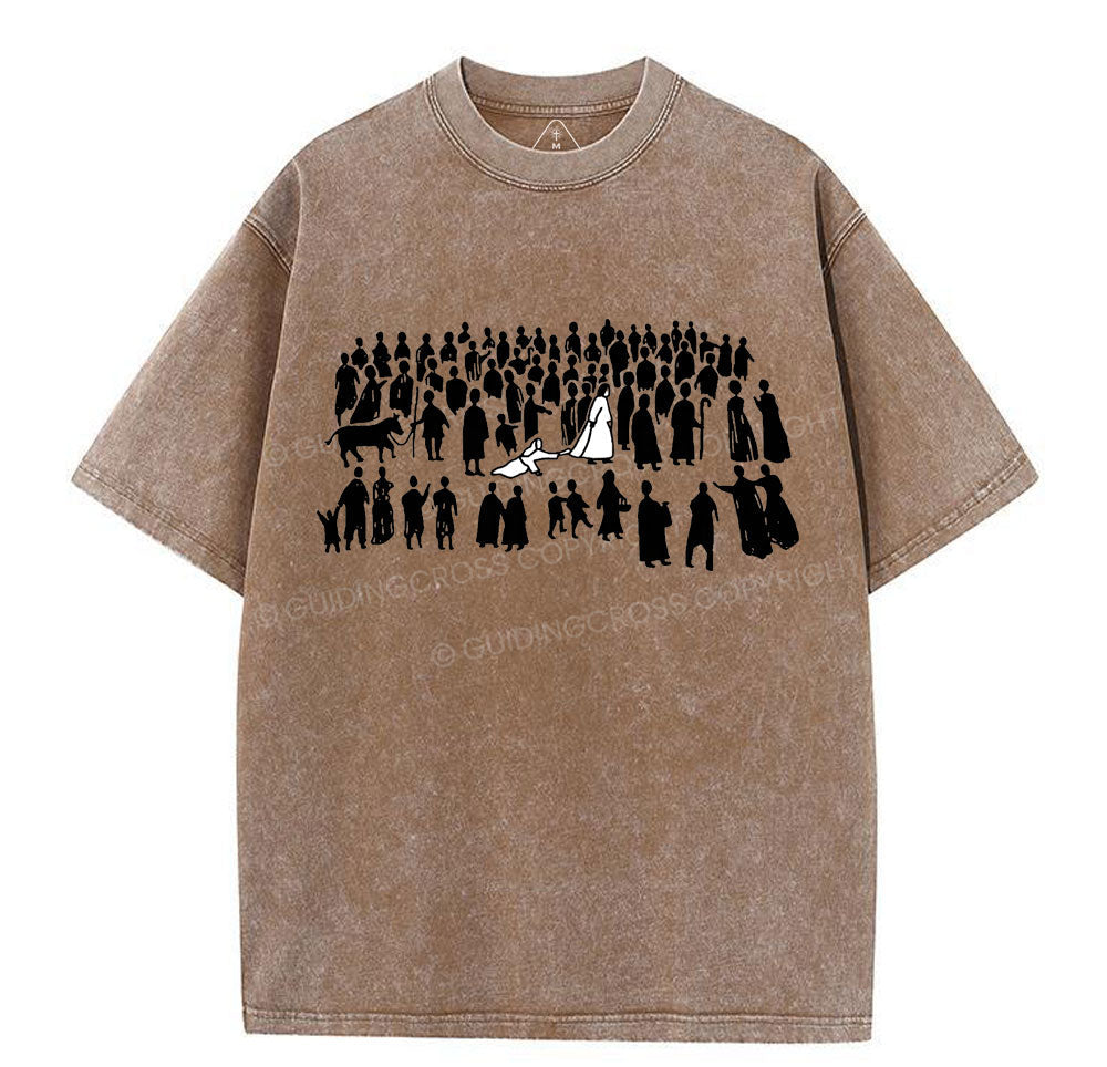 By His Wounds Chirstian Washed T-Shirt Sale - GuidingCross