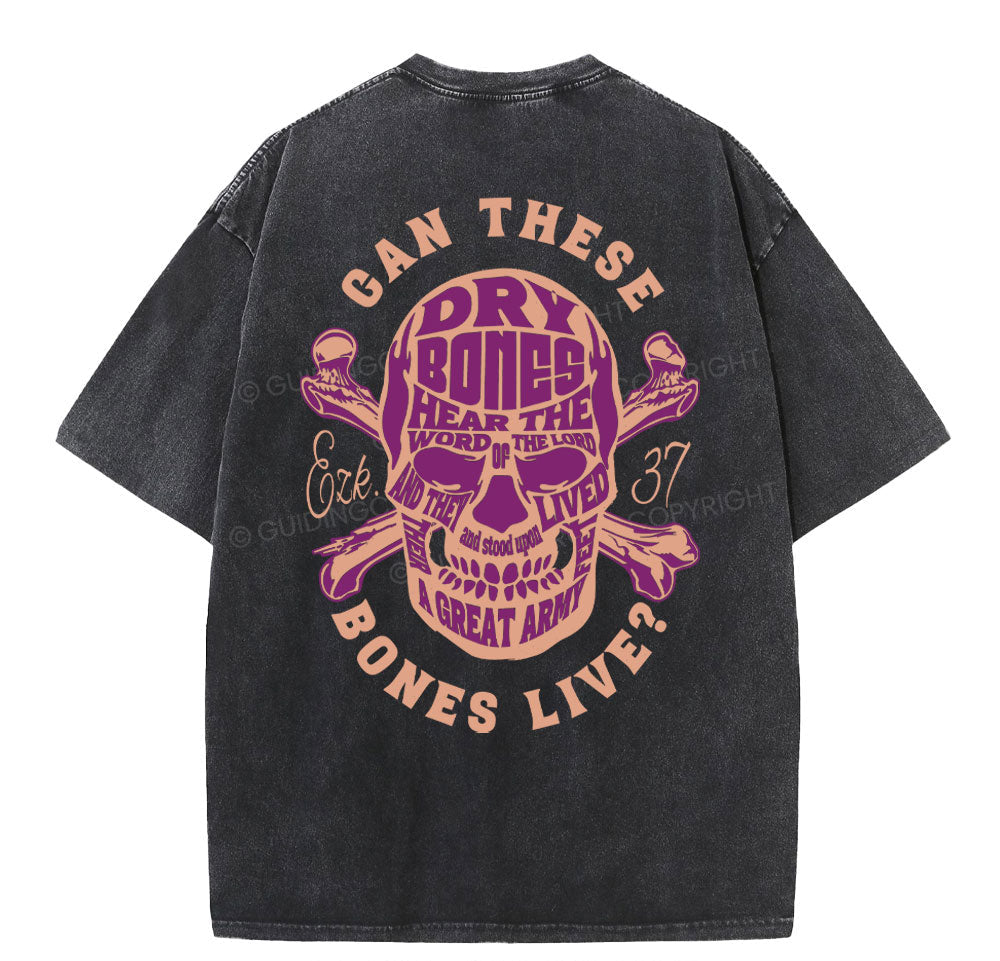 Can These Bones Lives Christian Washed TShirt  