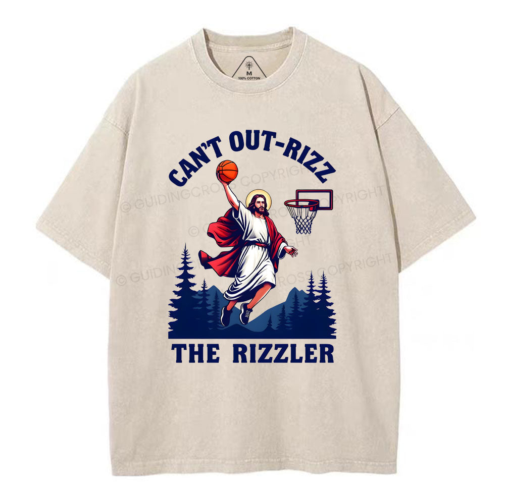 Can't Out-rizz The Rizzen Christian Washed T-Shirt Sale - GuidingCross