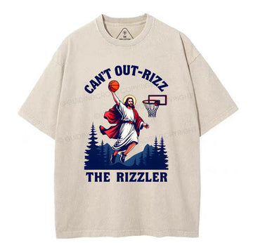 Can't Out-rizz The Rizzen Christian Washed T-Shirt Sale - GuidingCross