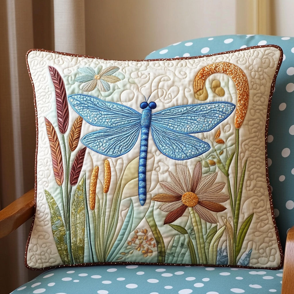 Cattail Serenity Quilted Pillow Case NCU0PT6640