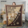 Uni Personalized Charolais Live Like Someone Left The Gate Open Blanket