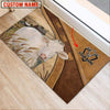 Uni Charolais No Horn Personalized - Welcome  Doormat