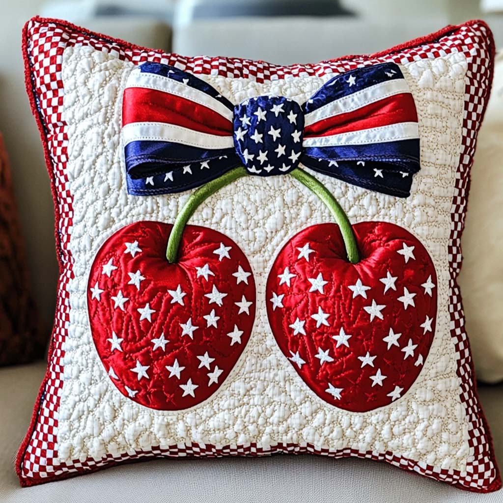 Cherry Pride Quilted Pillow Case NCU0NT7727