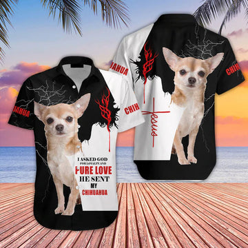 UniJames Chihuahua Dog Jesus Hawaiian Shirts For Men And Women