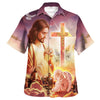 UniJames Christ With His Disciples Hawaiian Shirt - Jesus Pray Hawaiian Shirts For Men And Women - Christian Hawaiian Shirt - Hawaiian Summer Shirts