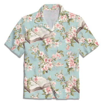 UniJames Christian Book Flower Hawaiian Shirt