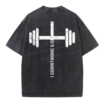 Christian Fitness Corinthians Christian Washed TShirt  