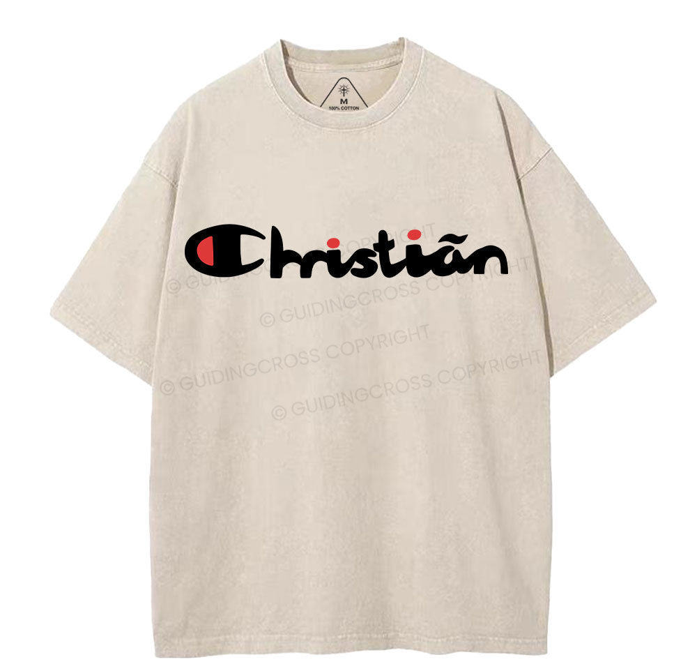 Christian Washed T-Shirt Sale - GuidingCross