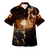 UniJames Christian Jesus Lion And Cross Hawaiian Shirts For Men - Christian Hawaiian Shirt - Hawaiian Summer Shirts