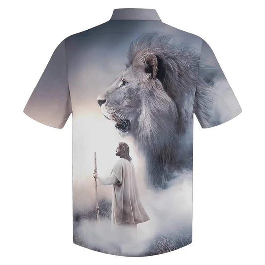 Unique Christian Jesus Lion Faith For Friend Hawaiian Shirt