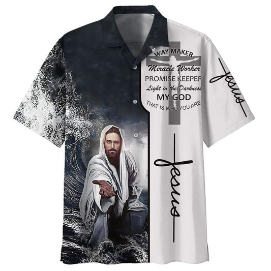 Unique Christian Jesus Religious Way Maker Miracle Worker Christian Jesus Religious Hawaiian Shirt