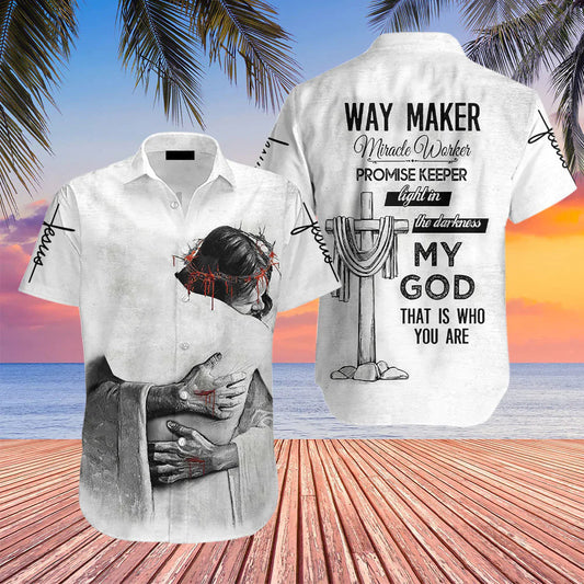 UniJames Christian Jesus Way Maker Hawaiian Shirts For Men And Women