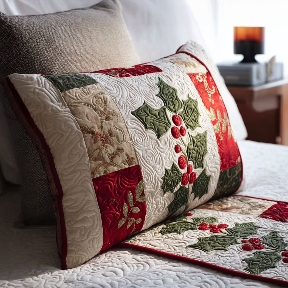 Christmas  Quilted Bedding Pillow Case NCU0PT8865