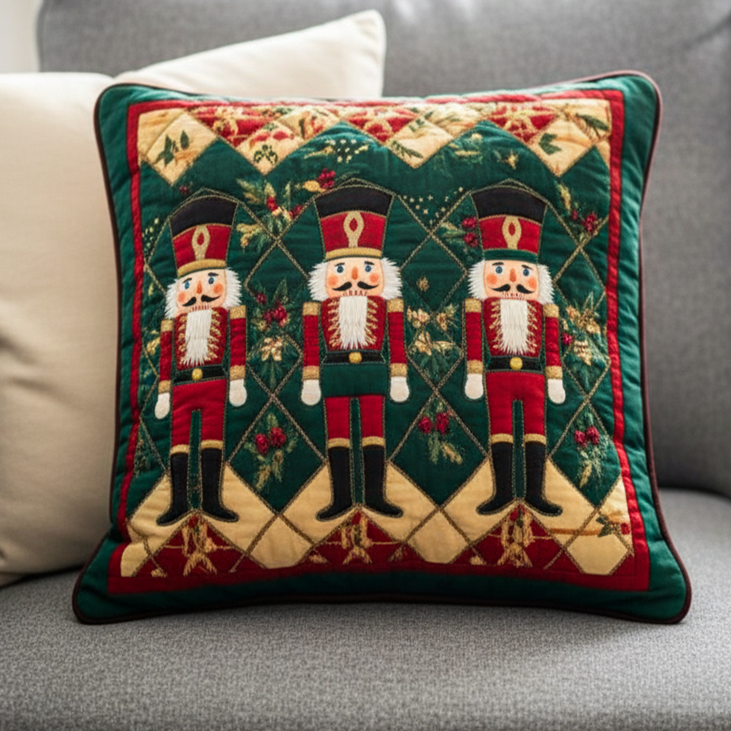 Classic Nutcrackers Quilted Pillow Case NCU0NT1357