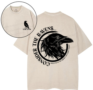 Consider The Ravens Christian Washed TShirt  