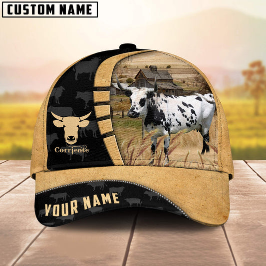 Uni Custom Name Corriente Cattle Farmhouse Field Cap