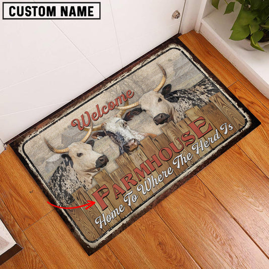 Uni Corriente Personalized - Welcome  Doormat