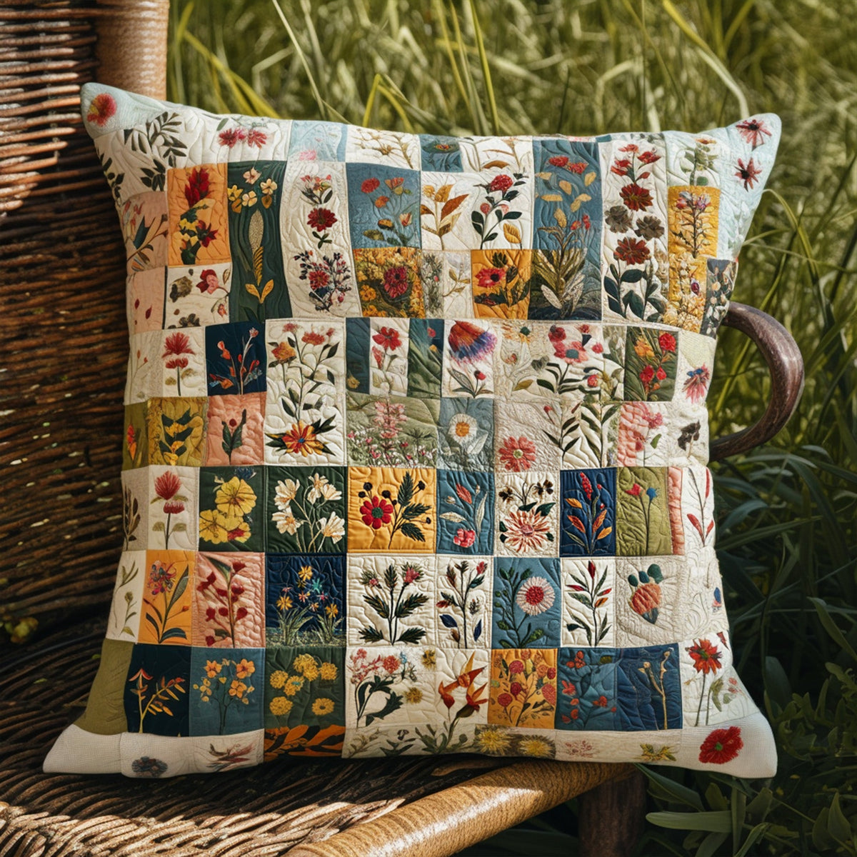 Country Bouquet Quilted Pillow Case NCU0PT7004