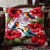 Crimson Blossom Pair Quilted Pillow Case NCU0NT8643