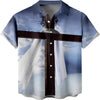 UniJames Cross Scarf Christian Hawaiian Shirt - Hawaiian Beach Shirts for Men Women