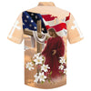 UniJames Cross With Lilies Jesus Is My Savior Hawaiian Shirt - Best Hawaiian Shirts - Christian Hawaiian Shirt
