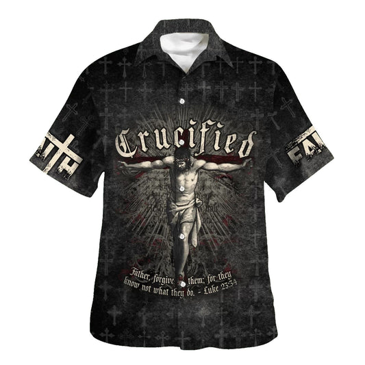 UniJames Crucified Crucifixion Of Jesus Hawaiian Shirts For Men And Women - Christian Hawaiian Shirt - Hawaiian Summer Shirts