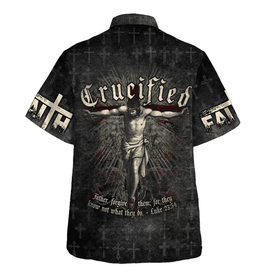 UniJames Crucified Crucifixion Of Jesus Hawaiian Shirts For Men And Women - Christian Hawaiian Shirt - Hawaiian Summer Shirts