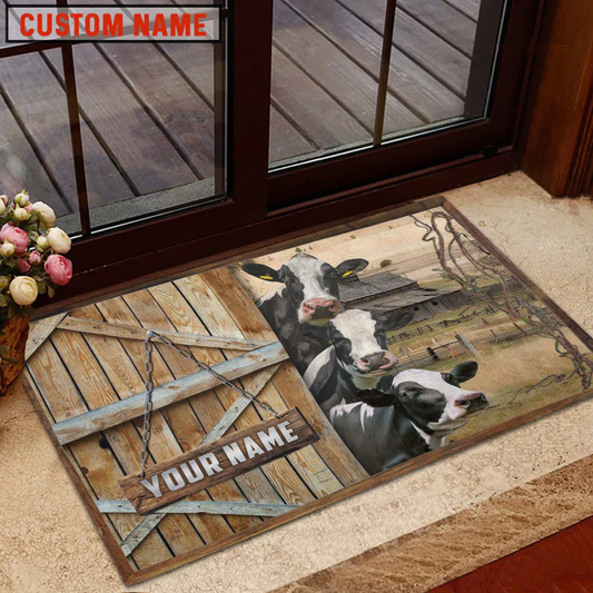 Uni Holstein Barn Custom Name Doormat