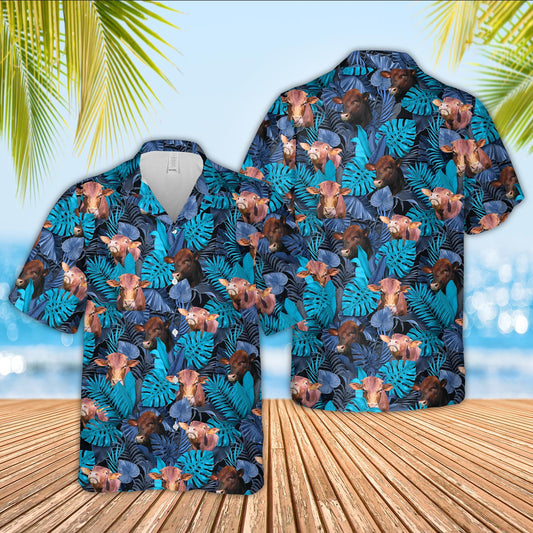 Uni Beefmaster Leaf Pattern Hawaiian Shirt