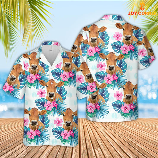 Uni Jersey Foot Sign Pattern 3D Hawaiian Shirt