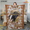 Uni Custom Name Belted Galloway Cow Hair Pattern Blanket