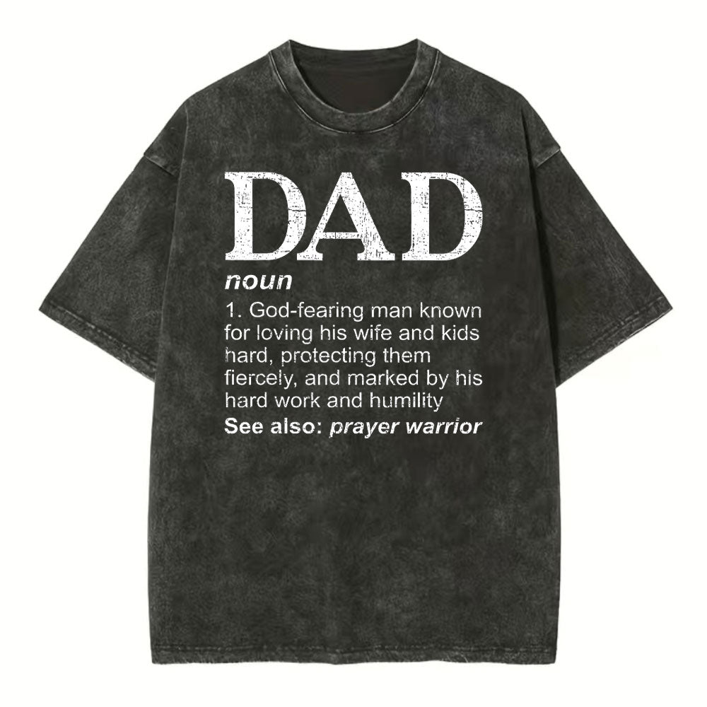 Dad See Also Prayer Warrior Christian Washed T-Shirt Sale - GuidingCross