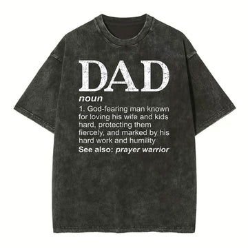 Dad See Also Prayer Warrior Christian Washed T-Shirt Sale - GuidingCross