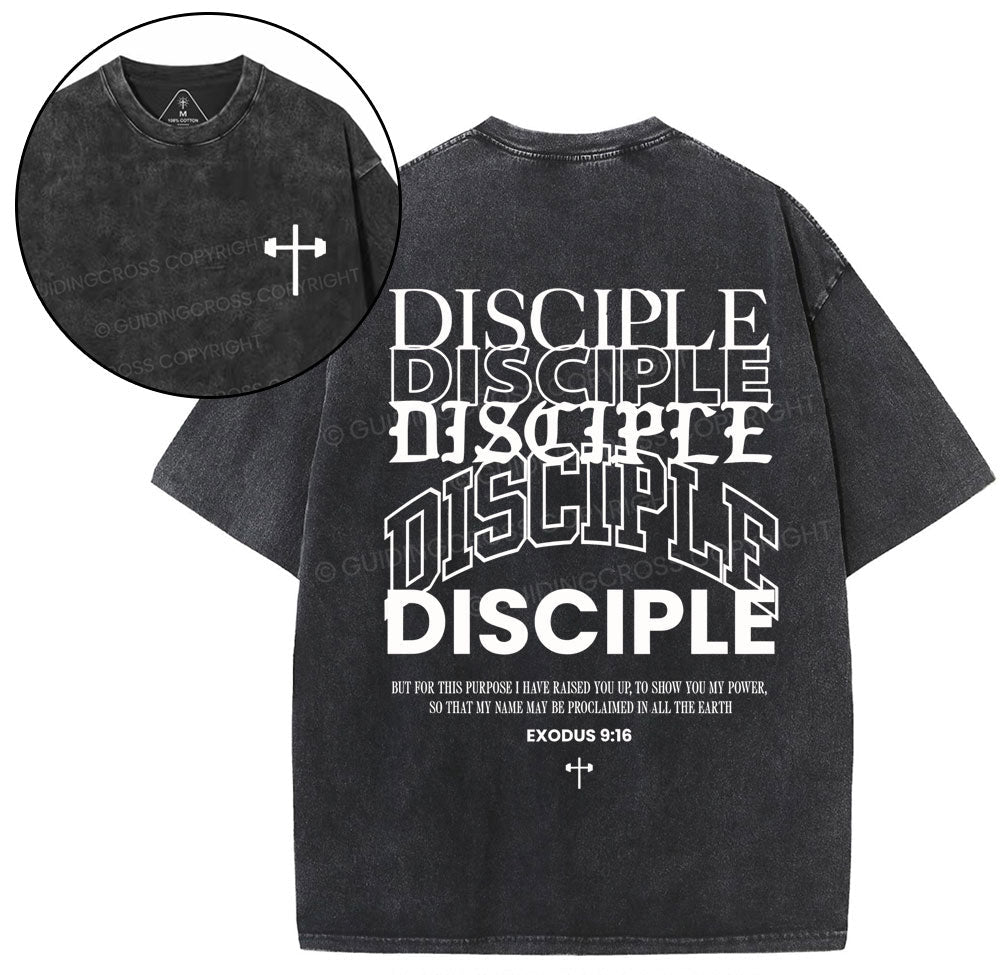 Discipple Christian Washed T-Shirt Sale - GuidingCross