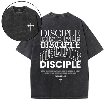 Discipple Christian Washed T-Shirt Sale - GuidingCross