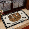 Uni Personalized Three Cows Family Welcome Doormat (10 Cattle Breeds)
