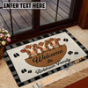 Uni Personalized Three Cows Family Welcome Doormat (10 Cattle Breeds)