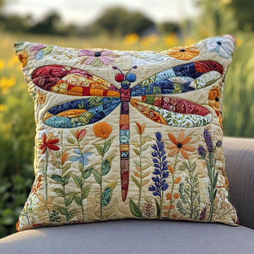 Dragonfly Garden Quilted Pillow Case NCU0PT6644