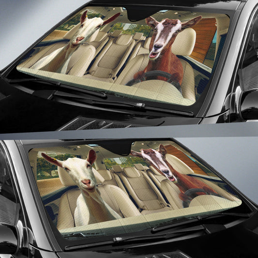 Uni Driving Goats All Over Printed 3D Sun Shade