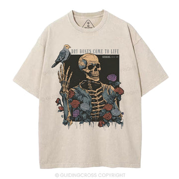 Dry Bones Come To Life Christian Washed T-Shirt Sale - GuidingCross