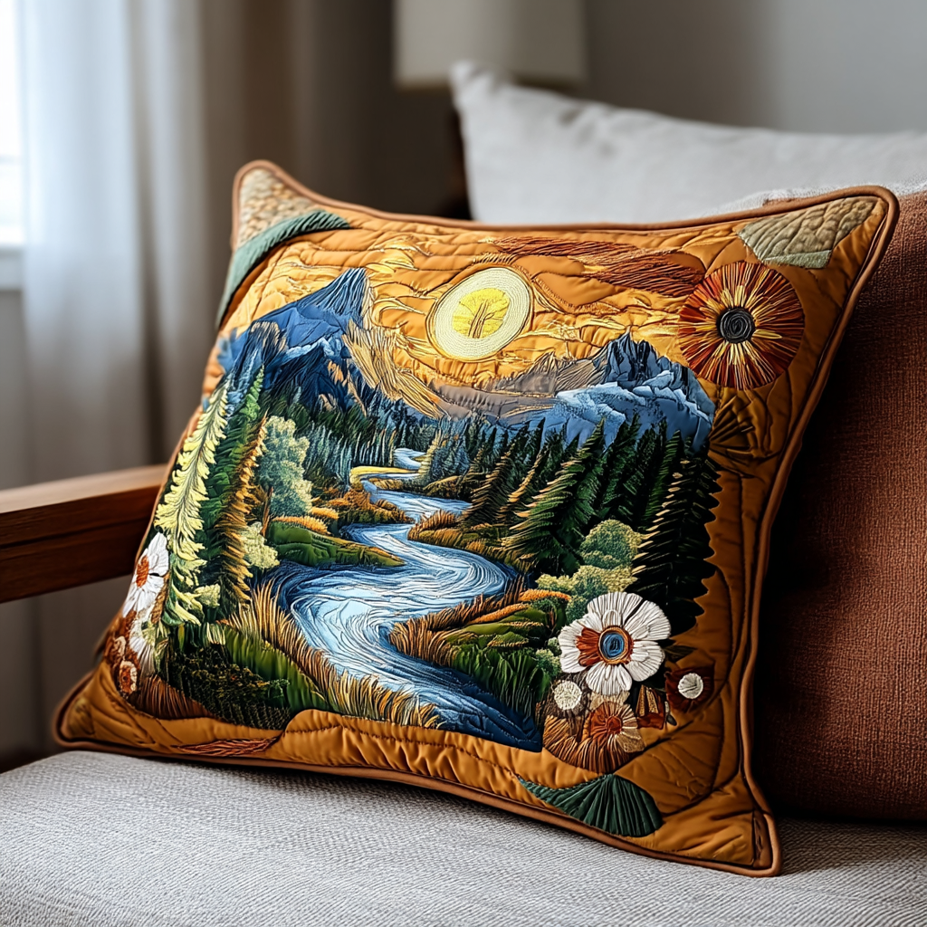 Dusk Ridge Quilted Bedding Pillow Case NCU0VL2232