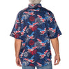 UniJames Men's Eagle Fireworks Button Down Short Sleeve Shirt