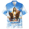 UniJames Eagle One Nation Under God Hawaiian Shirt - Best Hawaiian Shirts - Christian Hawaiian Shirt