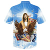 UniJames Eagle One Nation Under God Hawaiian Shirt - Best Hawaiian Shirts - Christian Hawaiian Shirt