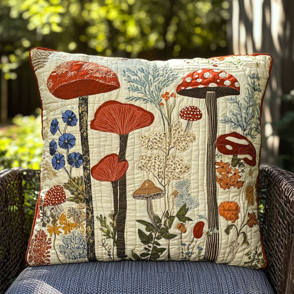 Earthly Fungi Quilted Pillow Case NCU0PT7171