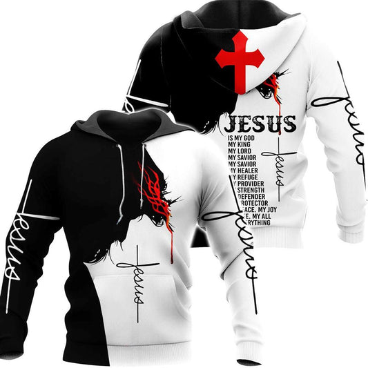 Uni Easter Jesus 3D All Over Print Shirt Jesus Hoodie Men & Women, God 3D Printed Hoodie, Christian Apparel Hoodies