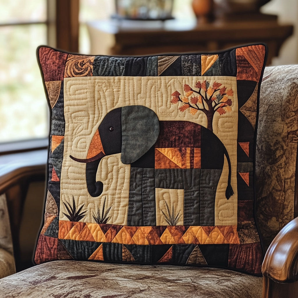 Elephant Tribe Quilted Pillow Case NCU0PT7582