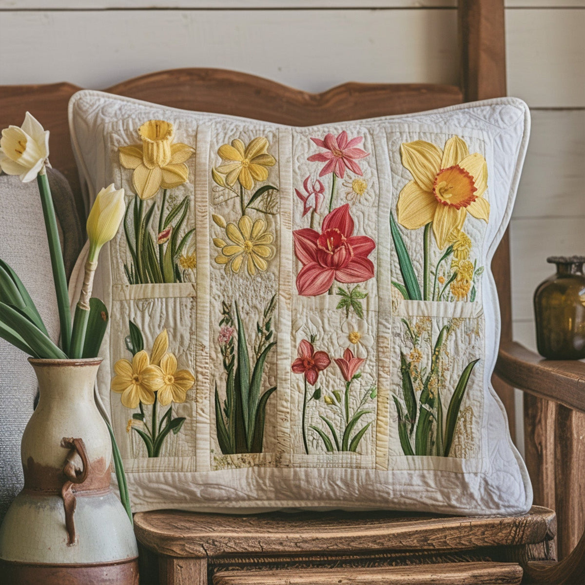 Enchanted Garden Quilted Pillow Case NCU0PT6475