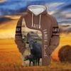 Uni Black Angus Faith Family Cattle Personalized 3D Hoodie